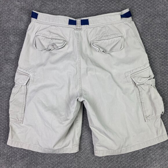 Abercrombie & Fitch Shorts Men's Large Beige Cargo Belt Belted Military Gorpcore - Picture 4 of 13